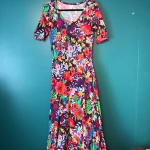 Lularoe Floral Ana Maxi Dress
